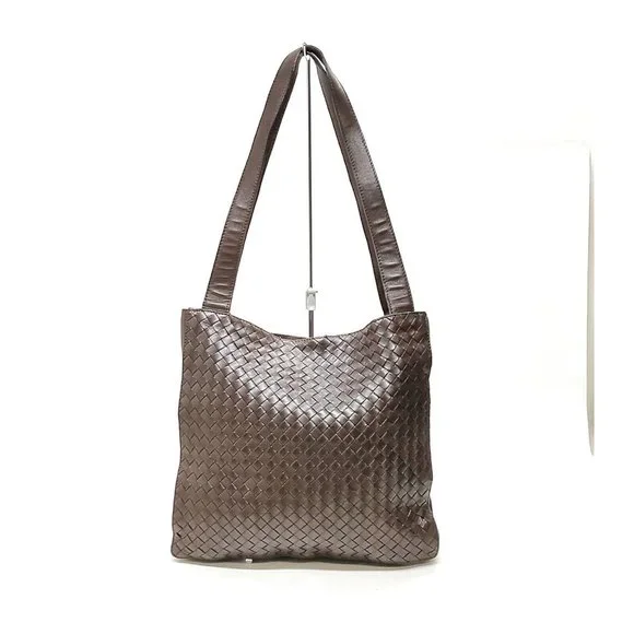 Bottega Veneta Shoulder Bag Brown Leather - Picture 1 of 9